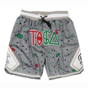 Headgear Classics Men's Grey Tisa Tribal Basketball Short